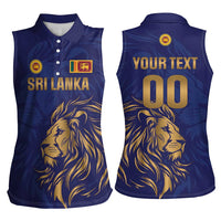 Custom Sri Lanka Cricket Women Sleeveless Polo Shirt The Lions Go Champions - Wonder Print Shop