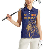 Custom Sri Lanka Cricket Women Sleeveless Polo Shirt The Lions Go Champions - Wonder Print Shop