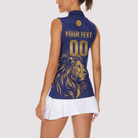 Custom Sri Lanka Cricket Women Sleeveless Polo Shirt The Lions Go Champions - Wonder Print Shop