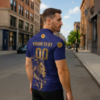 Custom Sri Lanka Cricket Zipper Polo Shirt The Lions Go Champions - Wonder Print Shop