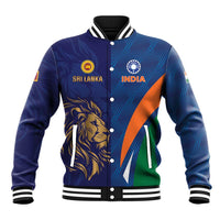 Custom Cricket India Vs Sri Lanka Baseball Jacket Simple Style - Wonder Print Shop