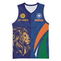 Custom Cricket India Vs Sri Lanka Basketball Jersey Simple Style - Wonder Print Shop