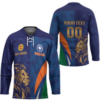 Custom Cricket India Vs Sri Lanka Hockey Jersey Simple Style - Wonder Print Shop