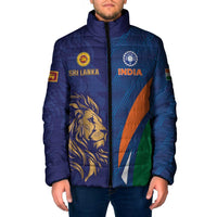 Custom Cricket India Vs Sri Lanka Padded Jacket Simple Style - Wonder Print Shop
