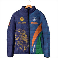 Custom Cricket India Vs Sri Lanka Padded Jacket Simple Style - Wonder Print Shop