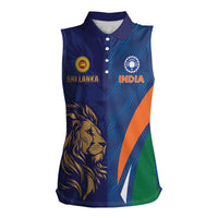 Custom Cricket India Vs Sri Lanka Women Sleeveless Polo Shirt Simple Style - Wonder Print Shop