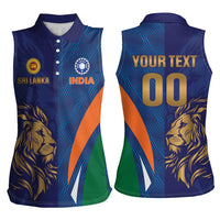 Custom Cricket India Vs Sri Lanka Women Sleeveless Polo Shirt Simple Style - Wonder Print Shop