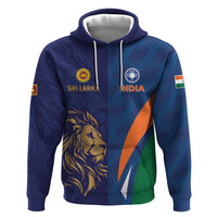 Custom Cricket India Vs Sri Lanka Zip Hoodie Simple Style - Wonder Print Shop
