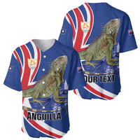 Personalized Anguilla Lizard Tropical Baseball Jersey - Wonder Print Shop
