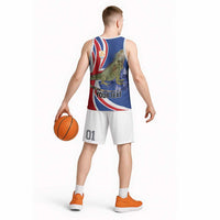 Personalized Anguilla Lizard Tropical Basketball Jersey - Wonder Print Shop