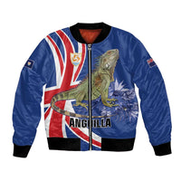 Personalized Anguilla Lizard Tropical Bomber Jacket - Wonder Print Shop
