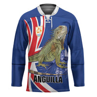 Personalized Anguilla Lizard Tropical Hockey Jersey - Wonder Print Shop