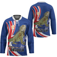 Personalized Anguilla Lizard Tropical Hockey Jersey - Wonder Print Shop