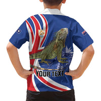 Personalized Anguilla Lizard Tropical Kid Hawaiian Shirt - Wonder Print Shop