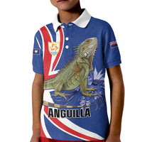 Personalized Anguilla Lizard Tropical Kid Polo Shirt - Wonder Print Shop