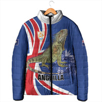 Personalized Anguilla Lizard Tropical Padded Jacket - Wonder Print Shop