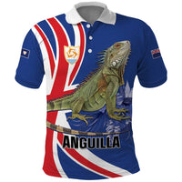 Personalized Anguilla Lizard Tropical Polo Shirt - Wonder Print Shop