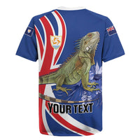 Personalized Anguilla Lizard Tropical Rugby Jersey - Wonder Print Shop