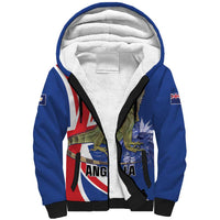 Personalized Anguilla Lizard Tropical Sherpa Hoodie - Wonder Print Shop