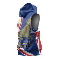Personalized Anguilla Lizard Tropical Sleeveless Hoodie - Wonder Print Shop