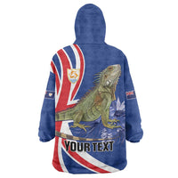 Personalized Anguilla Lizard Tropical Wearable Blanket Hoodie - Wonder Print Shop