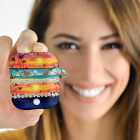 Hawaii Beach Landscape Time-Lapse AirPods Case Tropical Plumeria Flowers - Wonder Print Shop