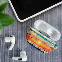 Hawaii Beach Landscape Time-Lapse AirPods Case Tropical Plumeria Flowers - Wonder Print Shop