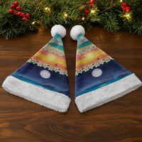 Hawaii Beach Landscape Time-Lapse Christmas Santa Hat Tropical Plumeria Flowers - Wonder Print Shop