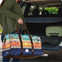 Hawaii Beach Landscape Time-Lapse Travel Bag Tropical Plumeria Flowers - Wonder Print Shop