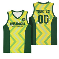 Australia Socceroos 2025 Basketball Jersey Forever Golden - Wonder Print Shop