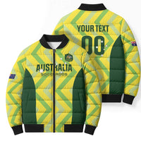 Australia Socceroos 2025 Bomber Puffer Jacket Forever Golden - Wonder Print Shop