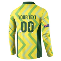 Australia Socceroos 2025 Button Sweatshirt Forever Golden - Wonder Print Shop