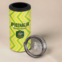 Australia Socceroos 2025 4 in 1 Can Cooler Tumbler Forever Golden - Wonder Print Shop