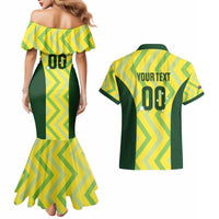 Australia Socceroos 2025 Couples Matching Mermaid Dress and Hawaiian Shirt Forever Golden - Wonder Print Shop