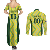 Australia Socceroos 2025 Couples Matching Summer Maxi Dress and Long Sleeve Button Shirt Forever Golden - Wonder Print Shop