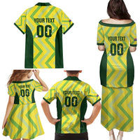 Australia Socceroos 2025 Family Matching Puletasi and Hawaiian Shirt Forever Golden - Wonder Print Shop