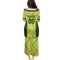 Australia Socceroos 2025 Family Matching Puletasi and Hawaiian Shirt Forever Golden - Wonder Print Shop