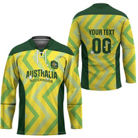 Australia Socceroos 2025 Hockey Jersey Forever Golden - Wonder Print Shop