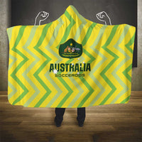 Australia Socceroos 2025 Hooded Blanket Forever Golden - Wonder Print Shop
