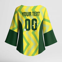 Australia Socceroos 2025 Kimono Sleeve Blouse Forever Golden - Wonder Print Shop