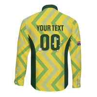 Australia Socceroos 2025 Long Sleeve Button Shirt Forever Golden - Wonder Print Shop