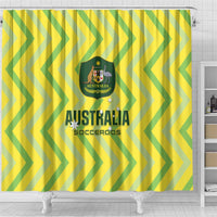 Australia Socceroos 2025 Shower Curtain Forever Golden - Wonder Print Shop