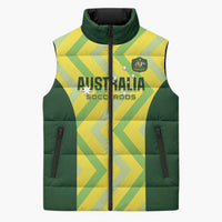 Australia Socceroos 2025 Sleeveless Puffer Jacket Forever Golden - Wonder Print Shop
