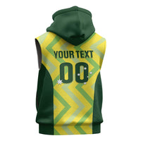 Australia Socceroos 2025 Sleeveless Zip Hoodie Forever Golden - Wonder Print Shop