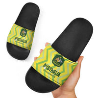 Australia Socceroos 2025 Slide Sandals Forever Golden - Wonder Print Shop