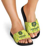 Australia Socceroos 2025 Slide Sandals Forever Golden - Wonder Print Shop