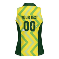 Australia Socceroos 2025 Women Sleeveless Polo Shirt Forever Golden - Wonder Print Shop