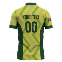 Australia Socceroos 2025 Zipper Polo Shirt Forever Golden - Wonder Print Shop