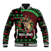 Personalized Malawi Christmas Baseball Jacket Thompson Gazelle - African Pattern - Wonder Print Shop
