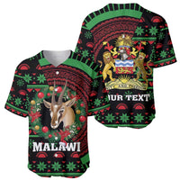 Personalized Malawi Christmas Baseball Jersey Thompson Gazelle - African Pattern - Wonder Print Shop